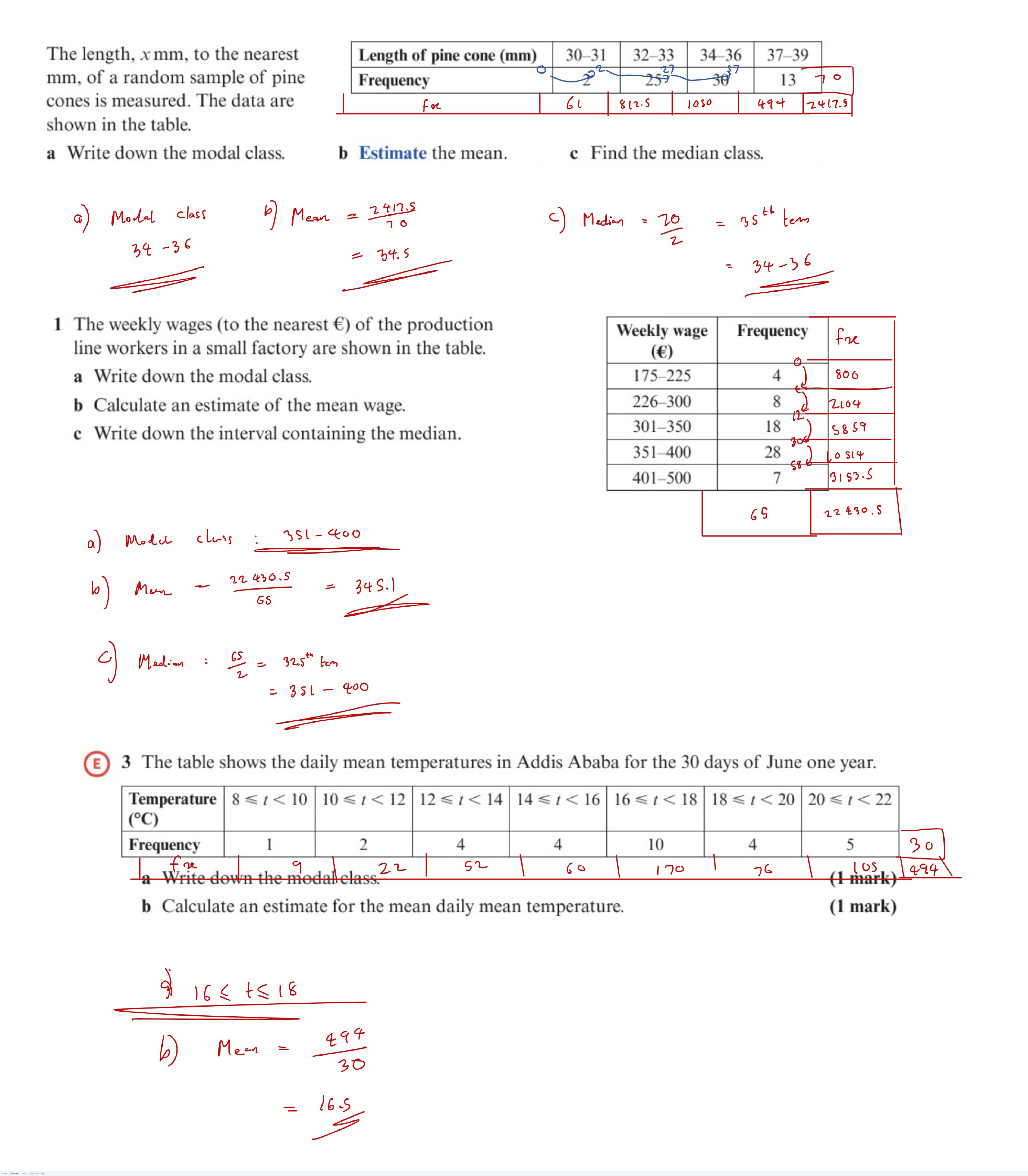 Grouped Frequency Tables